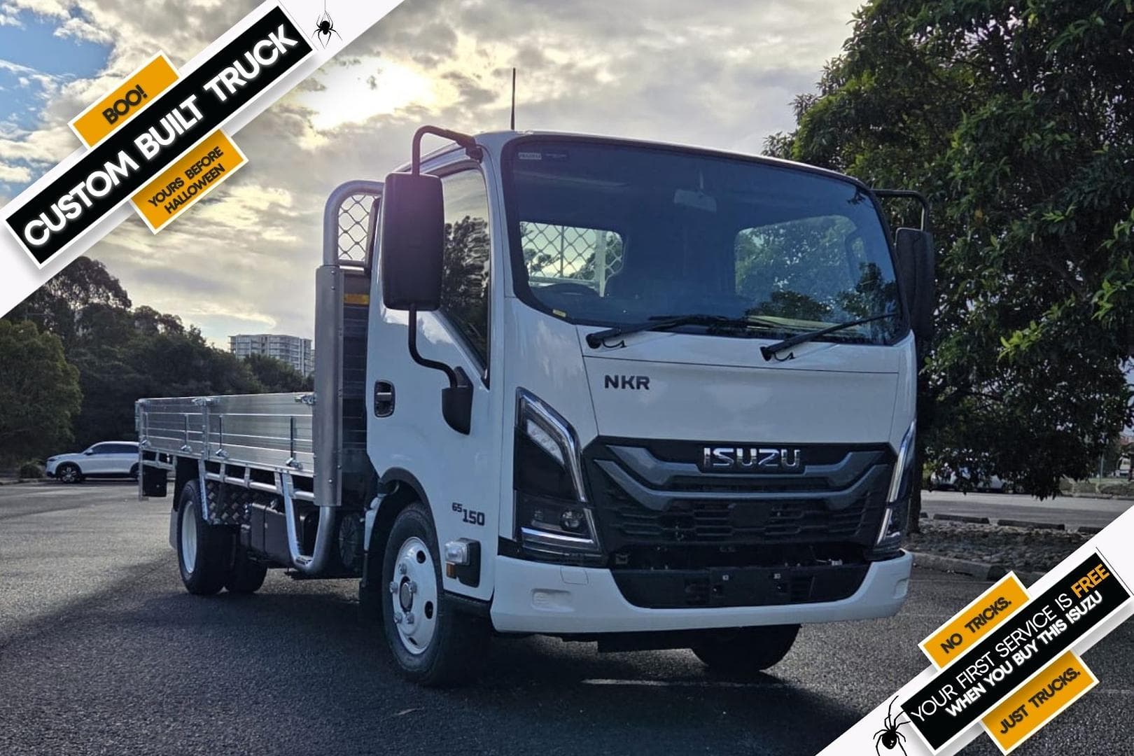 2025 Isuzu N Series NKR 65/45-150 DT D34 Transalloy Alloy Table Top, Dropsides