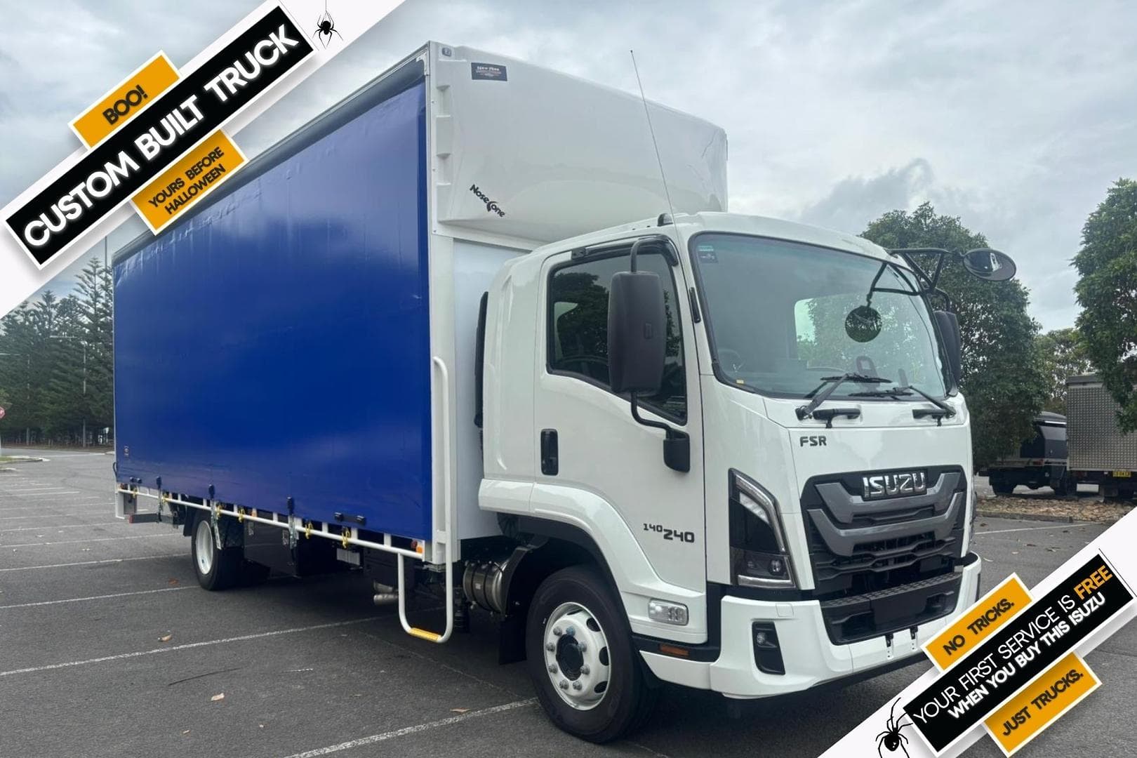 2025 Isuzu F Series FSR 140/120-240 AM R56 NEW AGE 12 Pallet Taughtliner and Tailgate