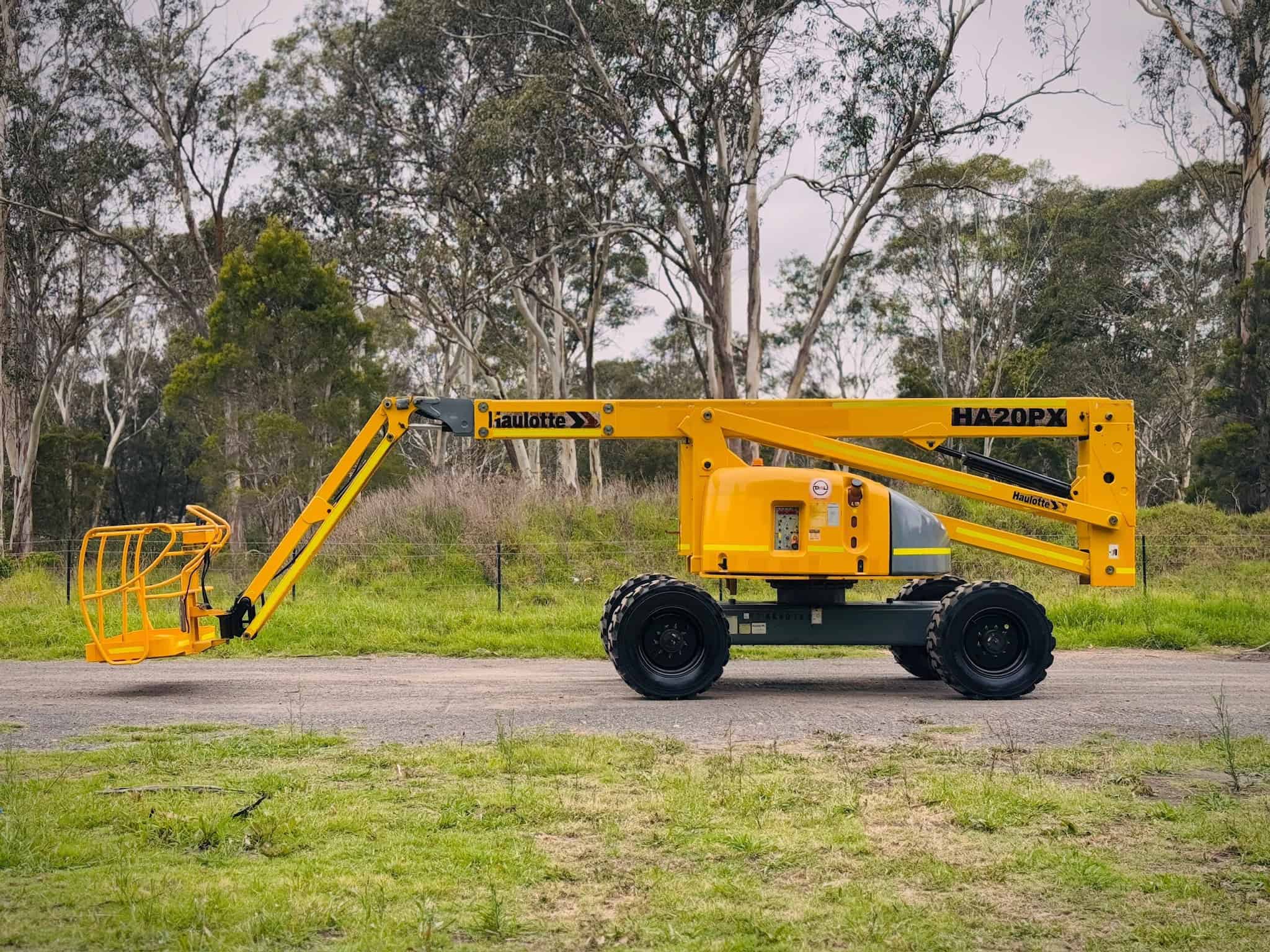2011 HAULOTTE HA20PX  ALL TERRAIN DIESEL BOOM SCISSOR LIFT ELEVATED WORK PLATFORM EWP GENIE