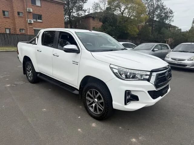 2020 Toyota Hilux GUN126R MY19 Upgrade SR5 (4x4) White 6 Speed Automatic Double Cab Pick Up