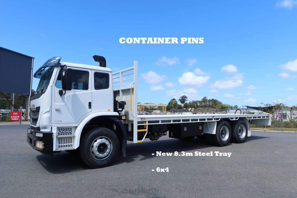 2017 Iveco Acco 2350 Auto 6x4 - TRAY TRUCK WITH CONTAINER PINS