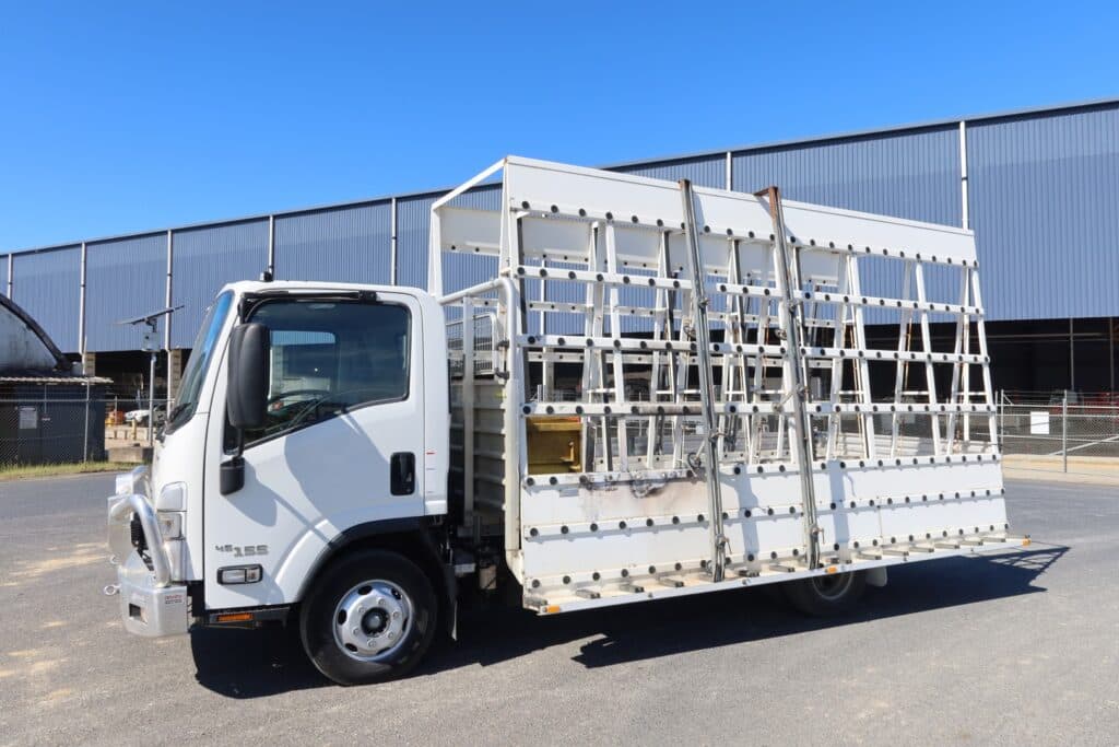 2023 Isuzu NPR 45-155 MWB Tradepack - GLASS CARRYING A-FRAME TRUCK