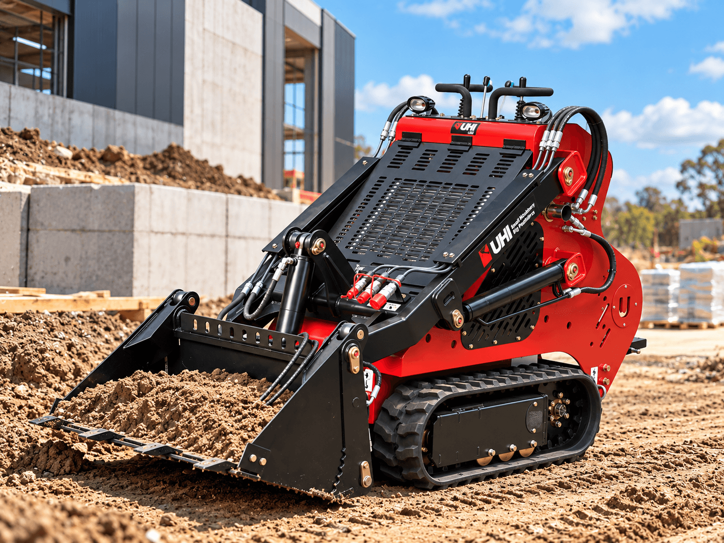 30T Tracked Mini Loader with 23HP Honda Engine | UHI Machinery