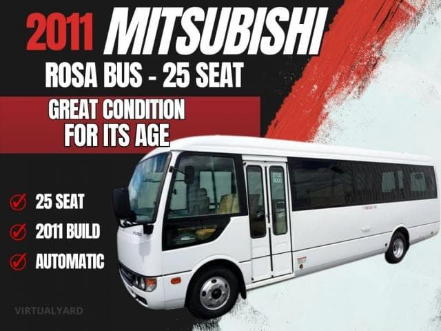 2011 MITSUBISHI ROSA 25 SEAT BUS