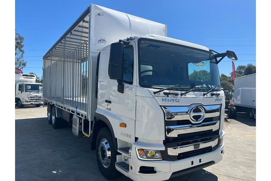 2025 Hino 700 Series FS 2632 Curtainsider (White)