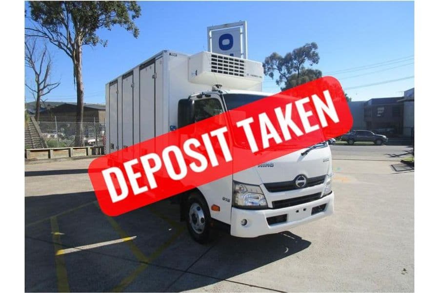 2020 Hino 300 Series 816 Refrigerated Truck (White)
