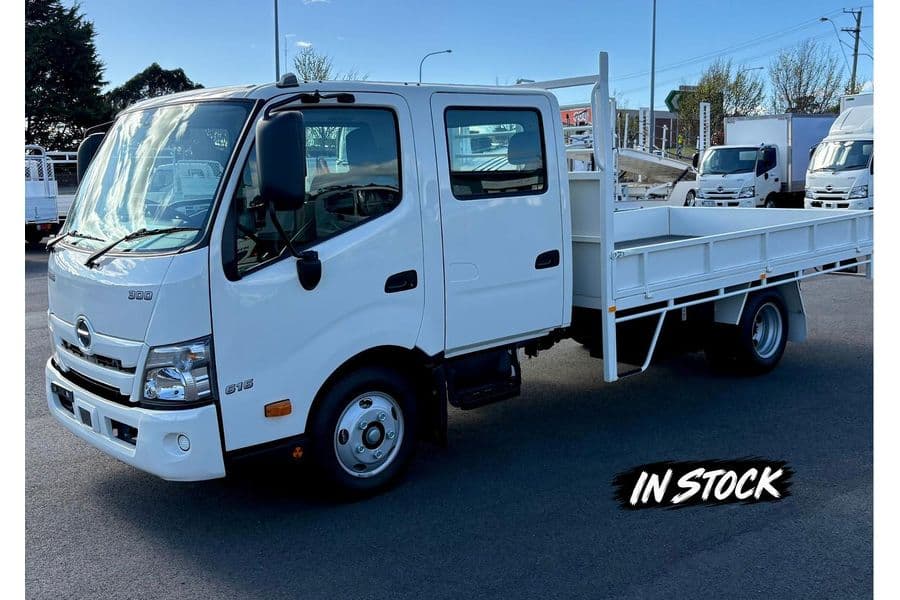 2025 Hino 300 Series 616 Crew Tray (White) New Truck