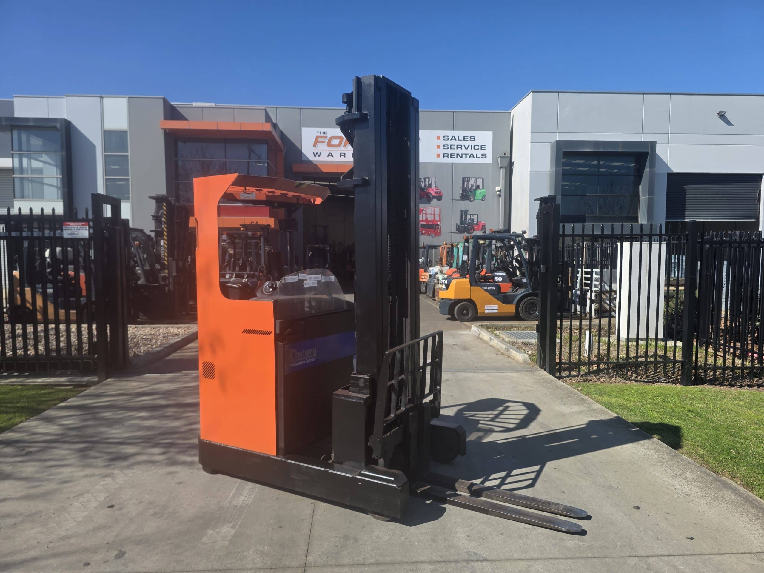Toyota BT Forklift 1.6T Reach Truck – 2024 Battery (Unit#: AU533)